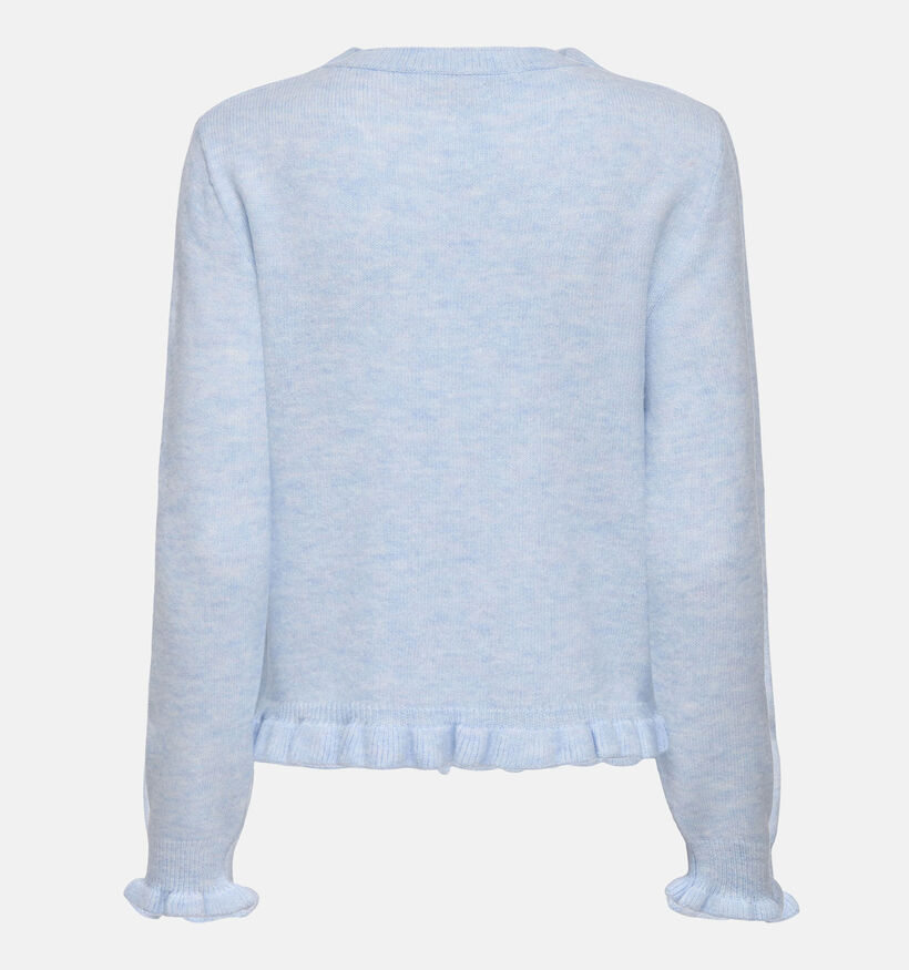 JDY Letty Frill Lichtblauwe Cardigan voor dames (367908)