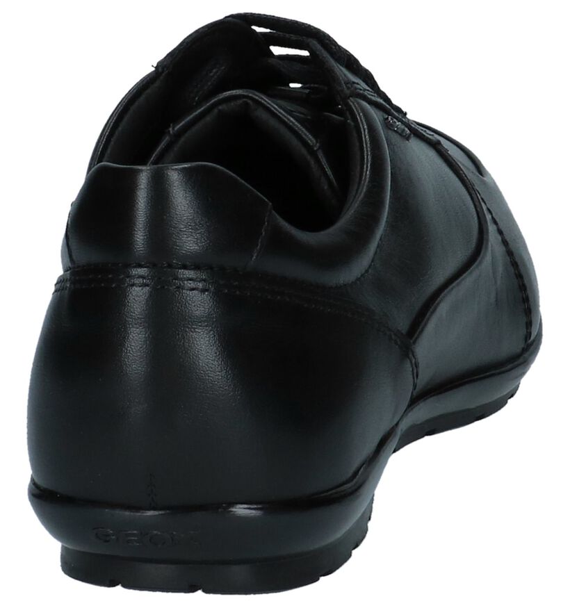Zwarte Casual Schoenen met veters Geox Symbol, , pdp