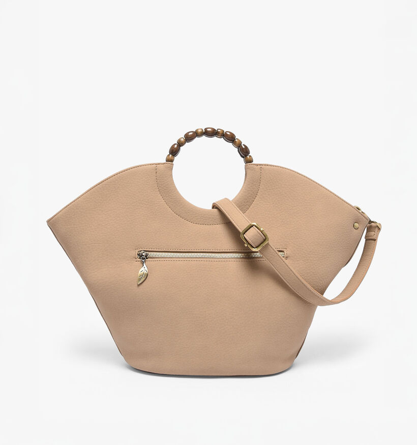Woomen Neflier Pearl Donkerbeige Handtas met Riem voor dames (370801)