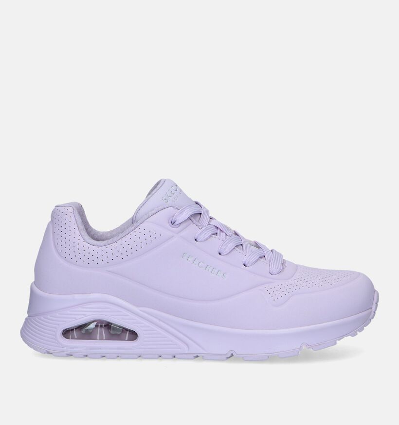 Skechers Uno Frosty Kicks Baskets en Mauve pour femmes (334206) - pour semelles orthopédiques