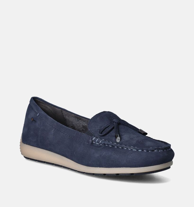 Tamaris Comfort Mocassins en Bleu pour femmes (351718) - pour semelles orthopédiques