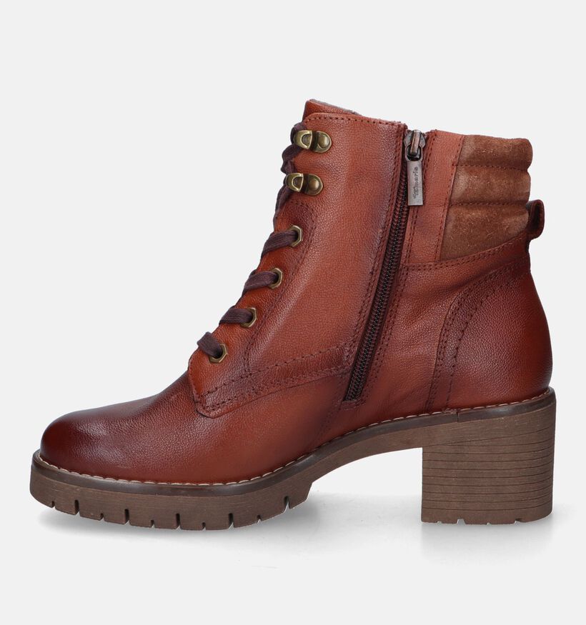 Tamaris Comfort Cognac Veterboots voor dames (333090) - geschikt voor steunzolen