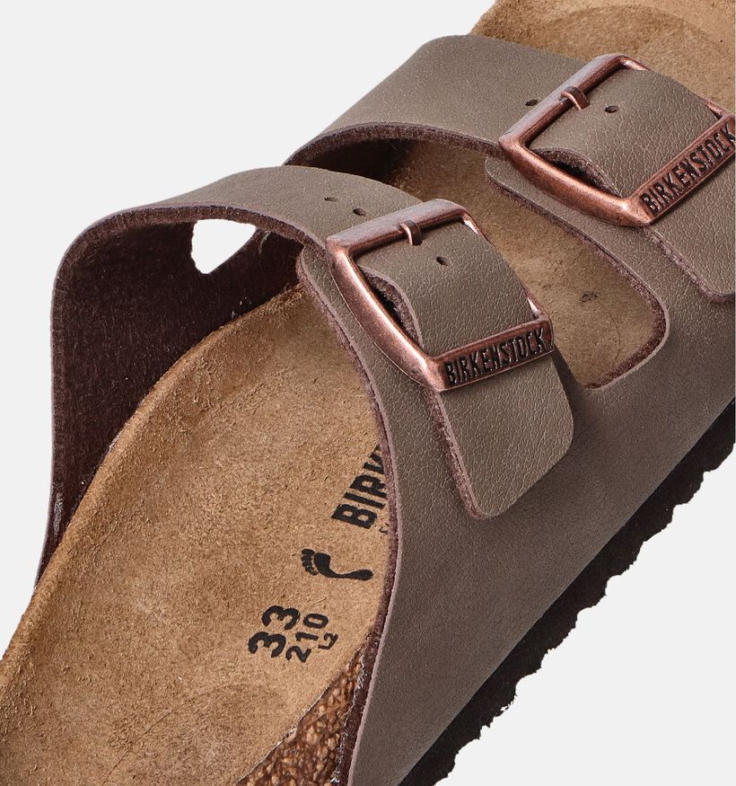 Birkenstock Arizona Bruine Slippers voor jongens, meisjes (352395)