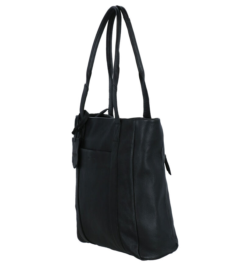 Burkely Just Jackie Zwarte Shopper in leer (273339)