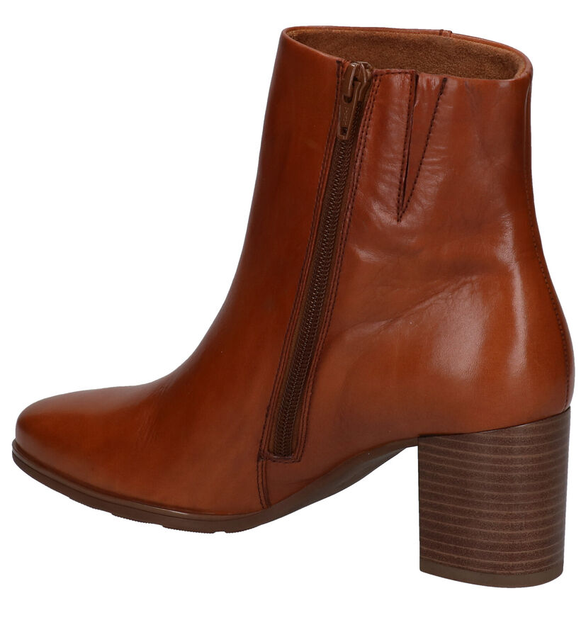 Gabor Cognac Enkellaarzen in leer (282332)