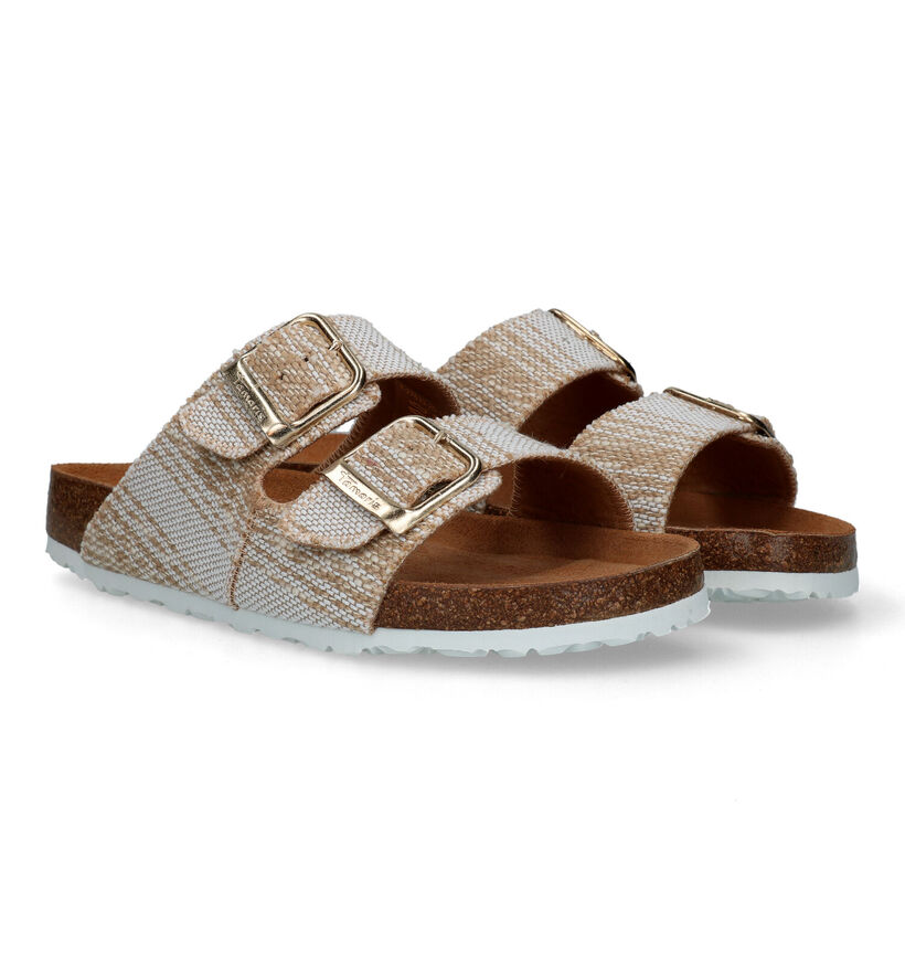 Tamaris Beige Slippers in stof (335129)