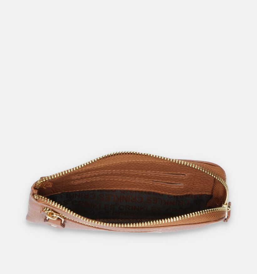 Crinkles Porte-monnaie en Cognac pour femmes (340512)