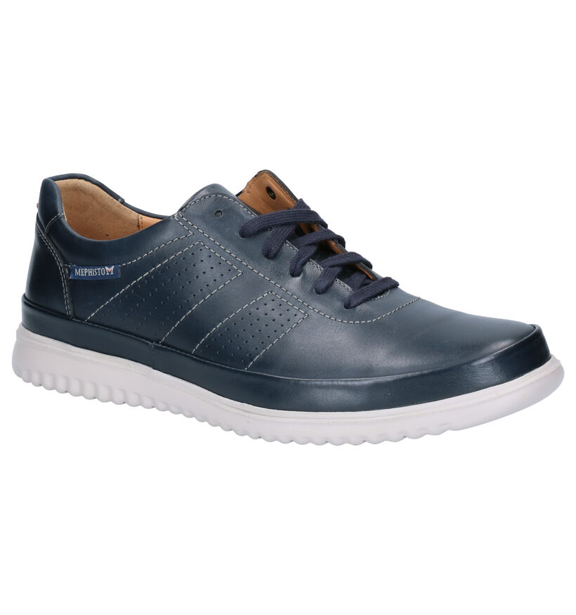 Mephisto Tomy Randy Chaussures à lacets en Bleu en cuir (271935)