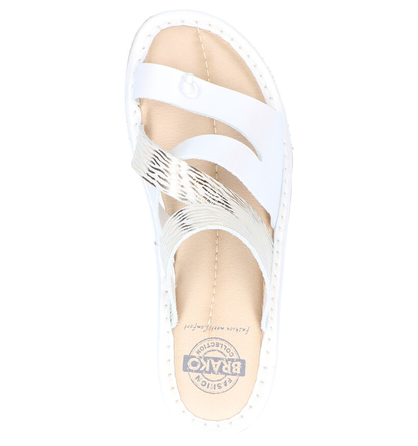 Brako Anatomics Tongs en Blanc en cuir (272891)