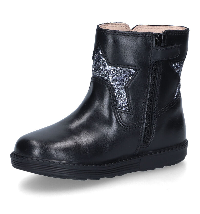 Geox Hynde Bottes en Noir en cuir (317582)