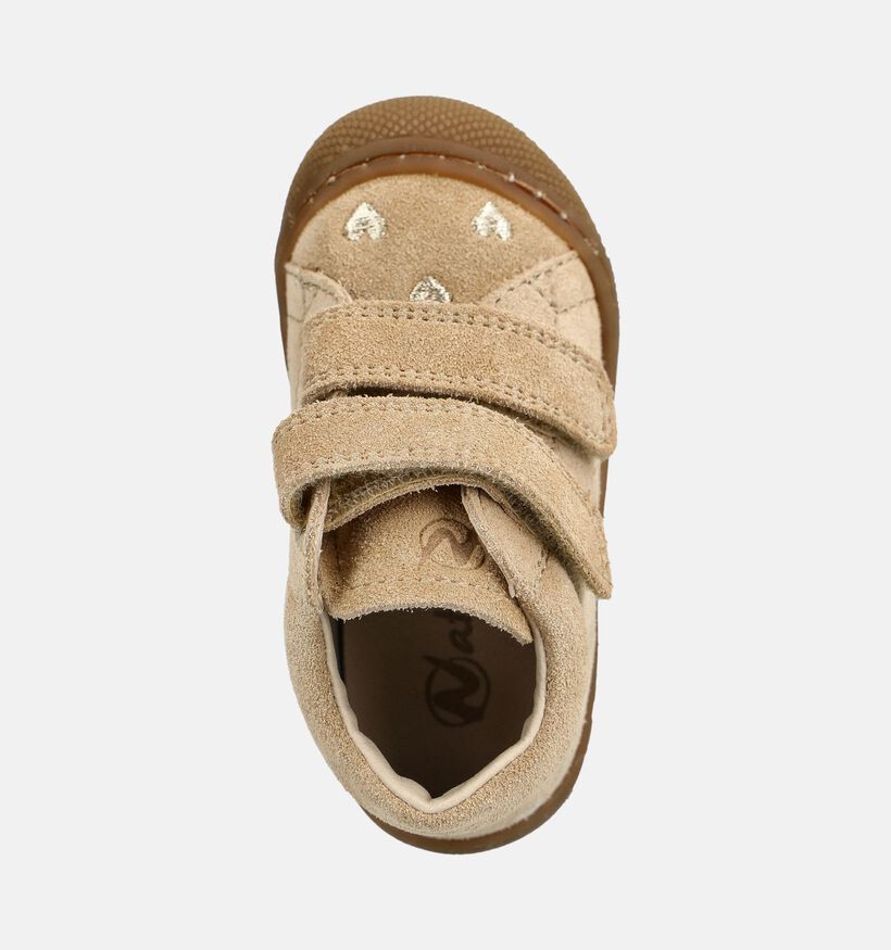 Naturino Cocoon VL Beige Babyschoenen voor meisjes (380197) - geschikt voor steunzolen