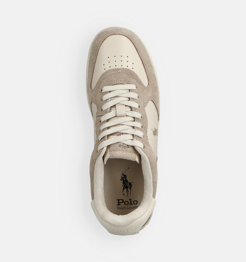 Polo Ralph Lauren Mastercourt Chaussures plates en Blanc pour hommes (369550) - pour semelles orthop&eacute;diques
