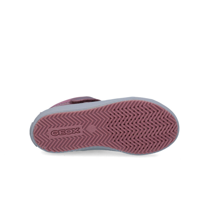 Geox Kalispera Baskets en Rose pour filles (312543) - pour semelles orthopédiques