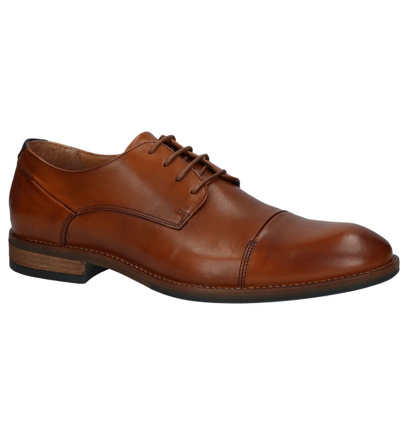 Via Borgo Nelson Geklede Veterschoenen Cognac in leer (209765)