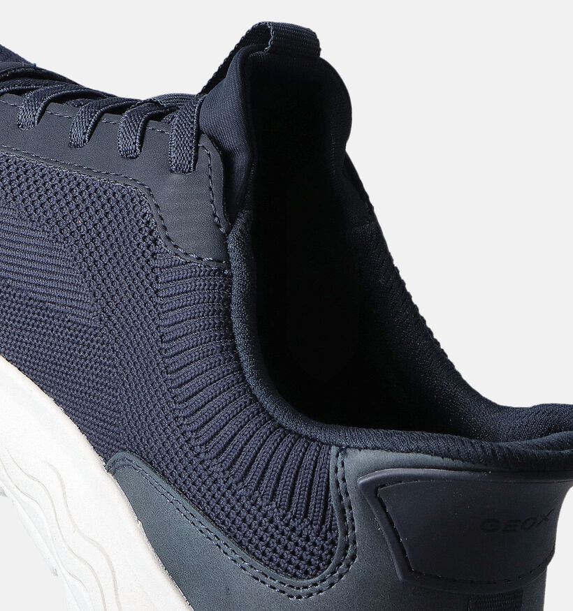 Geox Spherica Plus Blauwe Instappers voor heren (351631) - geschikt voor steunzolen