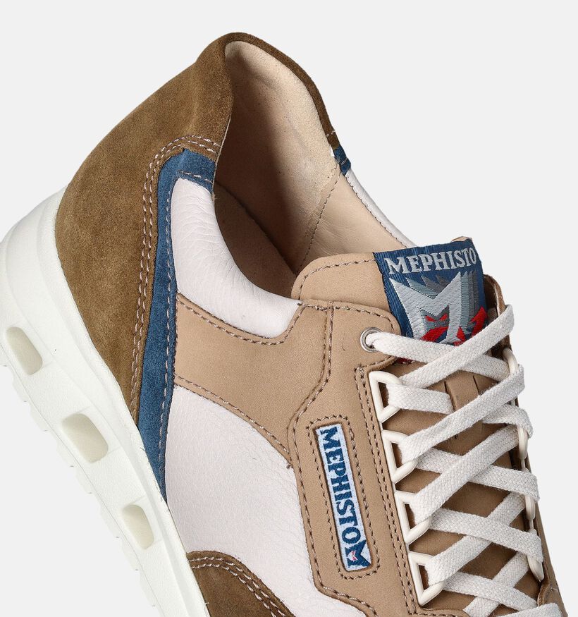 Mephisto Jansen Kaki Veterschoenen voor heren (355134) - geschikt voor steunzolen