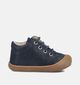 Naturino Cocoon Zip Suede Blauwe Babyschoenen voor meisjes (364264) - geschikt voor steunzolen