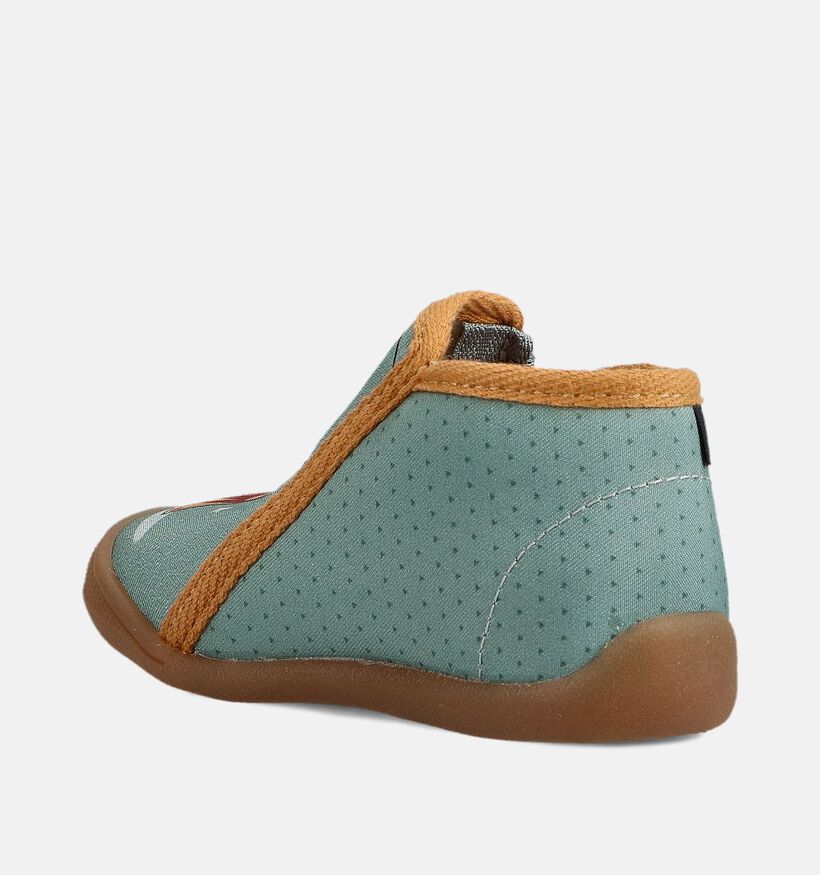 Bellamy Paulin Circus Pantoufles en Vert pour filles, garçons (364953)