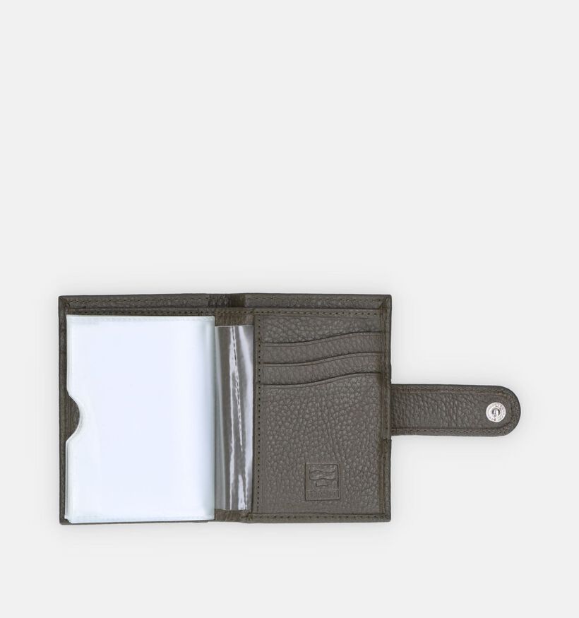 Crinkles Porte-cartes en Vert Khaki pour femmes, hommes (340489)