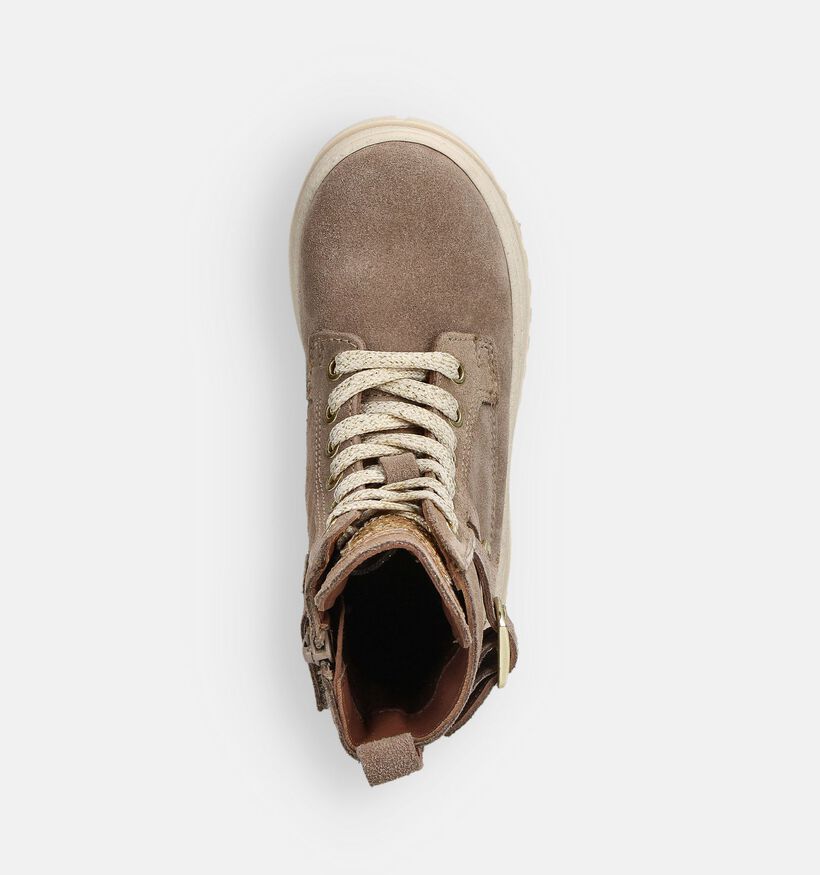 Milo & Mila Chaussures hautes en Taupe pour filles (362941)