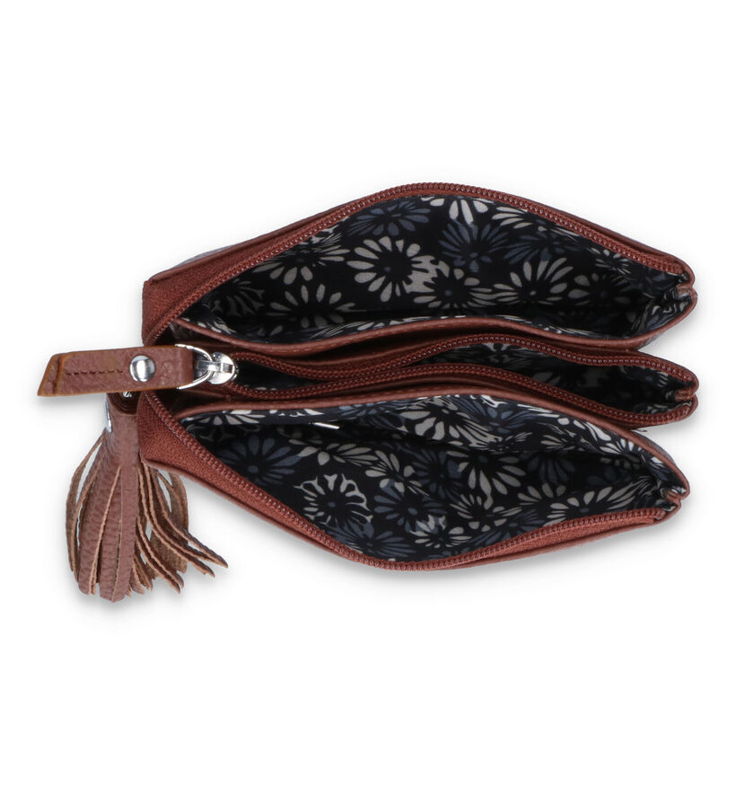 Euro-Leather Zwarte Geldbeugel voor dames (341415)