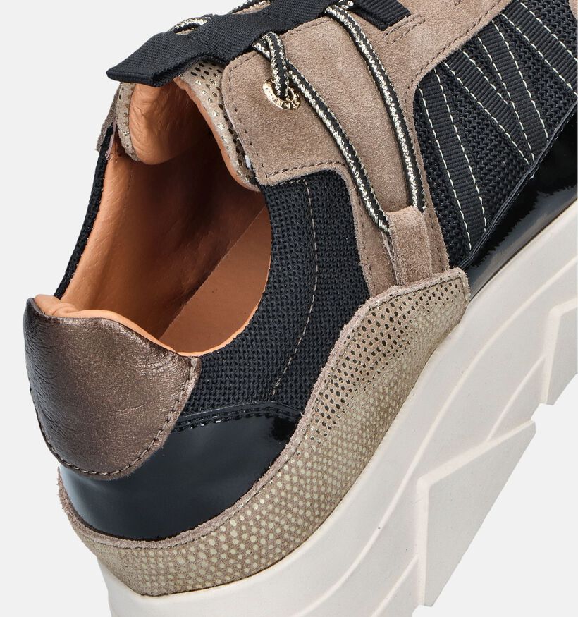 Tango Kady Fat Taupe Chunky sneakers voor dames (357306) - geschikt voor steunzolen