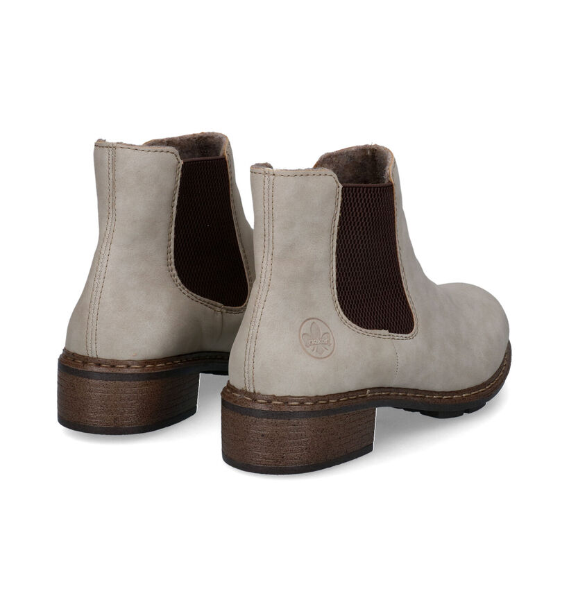 Rieker Bottines Chelsea en Écru en simili cuir (315957)