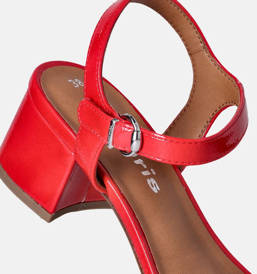 Tamaris Rode Sandalen met blokhak voor dames (354377)