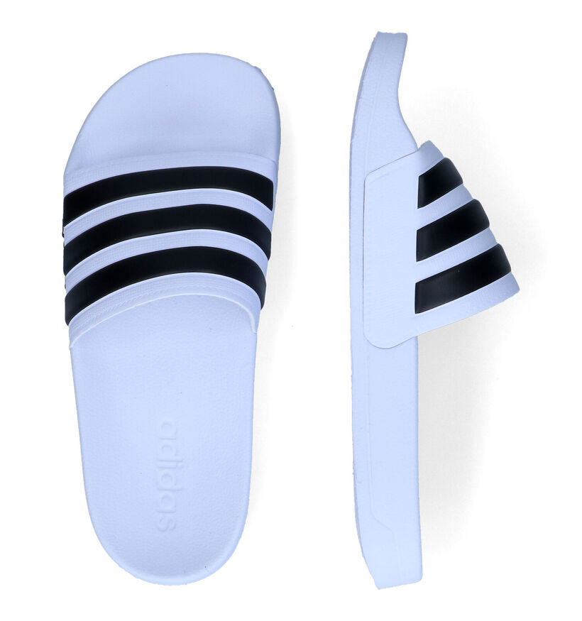 adidas Adilette Claquettes de piscine en Blanc pour femmes (301979)