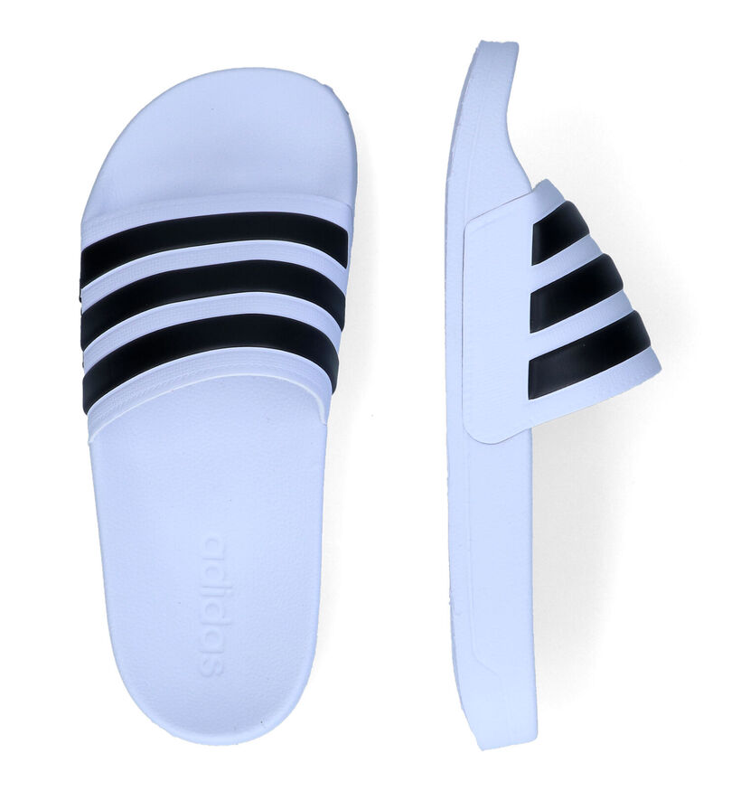 adidas Adilette Witte Badslippers in kunststof (301979)