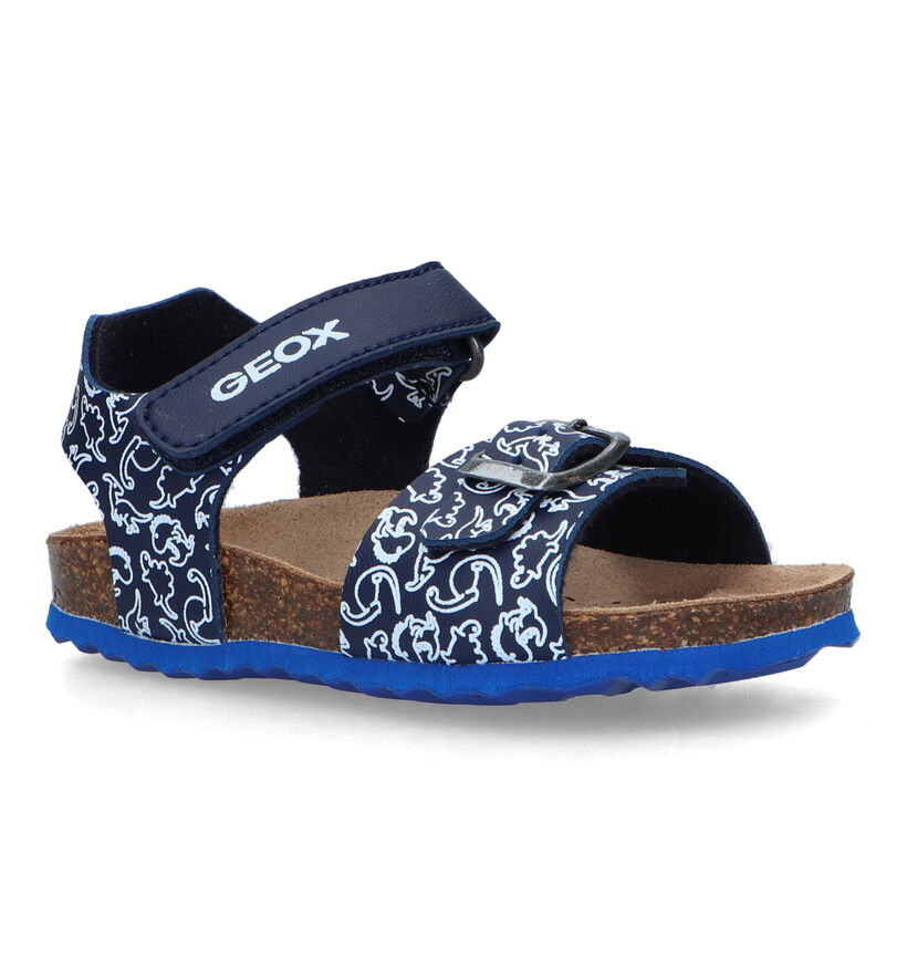 Geox Chalki Blauwe Sandalen in kunstleer (320615)