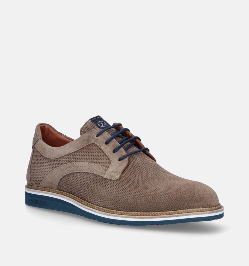 Ambiorix Iturba Sup 1 Sprint Blue Taupe Veterschoenen voor heren (341172) - geschikt voor steunzolen