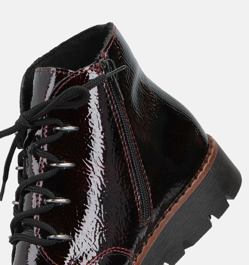 Rieker Boots à lacets en Bordeaux pour femmes (363548) - pour semelles orthopédiques