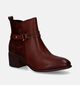 Marco Tozzi Bottines plates en Marron en simili cuir (315362)