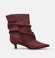 Laurent David Bordeaux Enkellaarzen met Kitten Heels voor dames (380698)