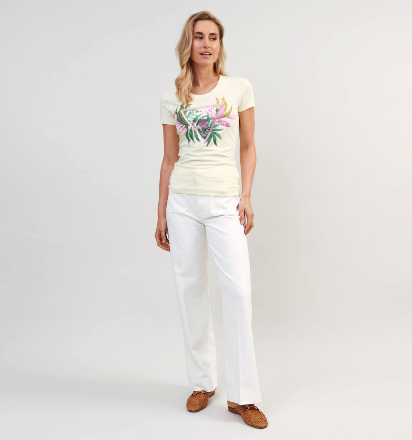 Guess T-shirt en Jaune pour femmes (354575)
