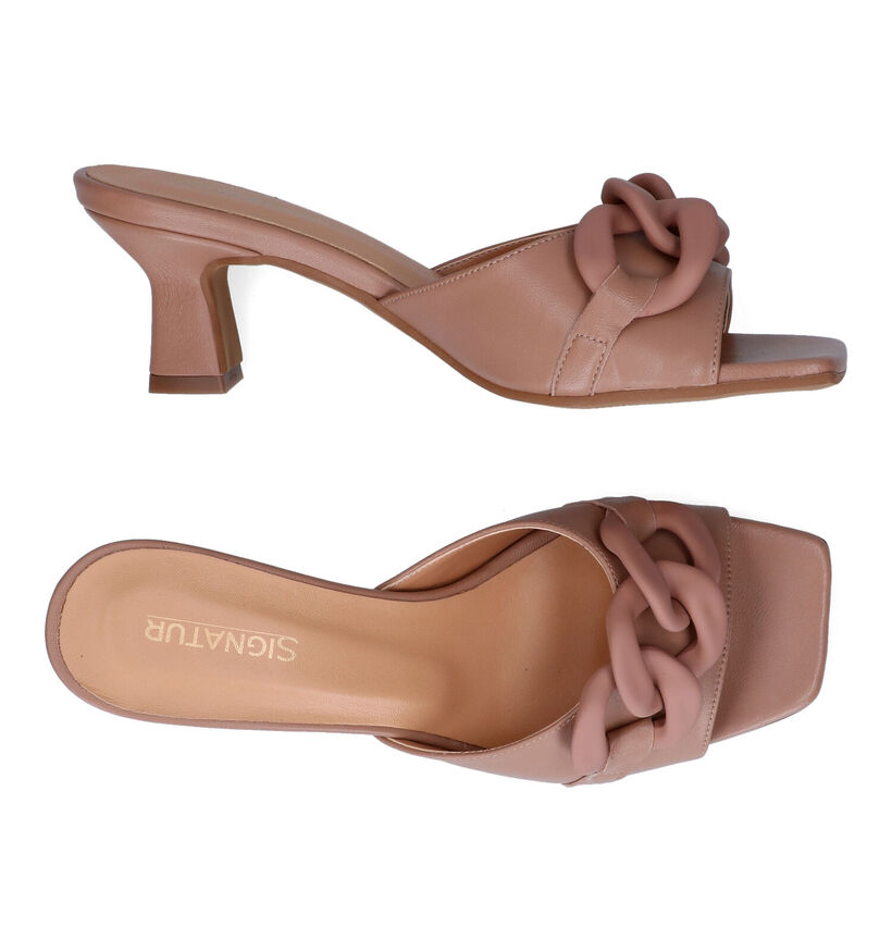 Signatur Nu-pieds à talons en Lilas pour femmes (308653)