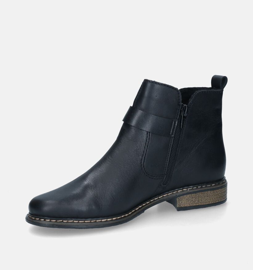Rieker Bottines plates en Noir pour femmes (315751)