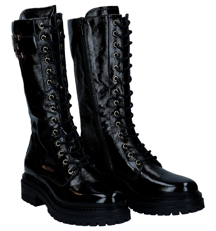 NeroGiardini Bottes à lacets en Noir pour femmes (300051) - pour semelles orthopédiques