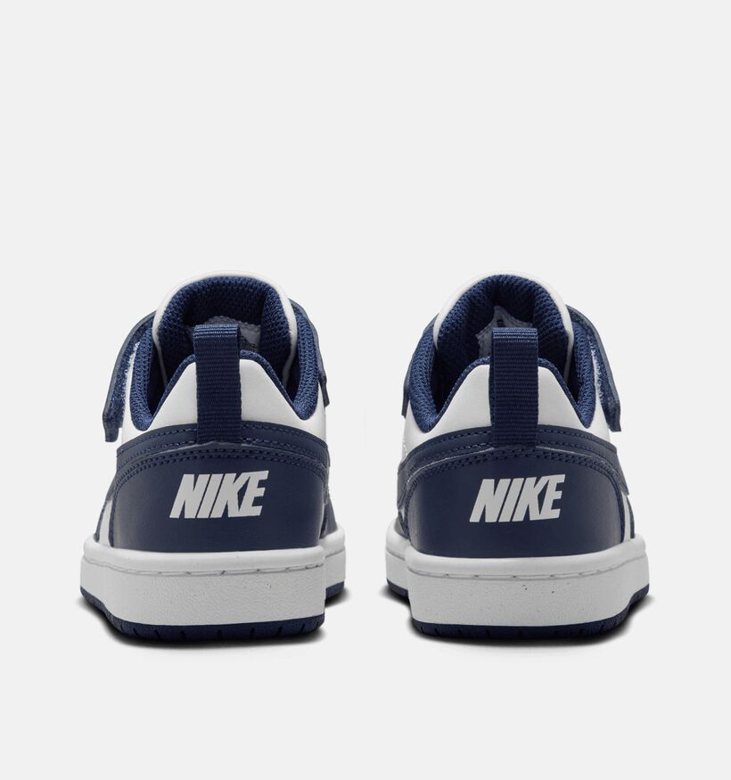 Nike Court Borough Baskets basses en Blanc pour filles, gar&ccedil;ons (367269) - pour semelles orthop&eacute;diques