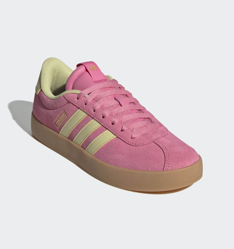 adidas VL Court 3.0 Roze/Gele Sneakers voor dames (359456) - geschikt voor steunzolen