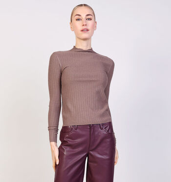 The Korner T-shirts Taupe/Rood