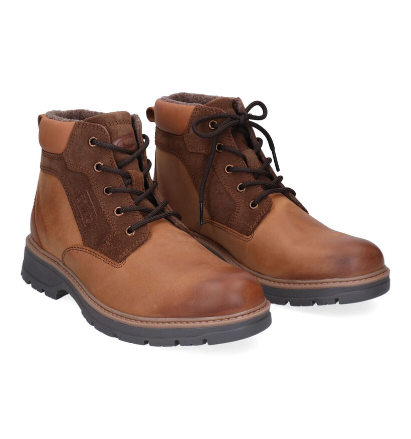 Camel Active Gravity Bottines en Cognac en cuir (296650)