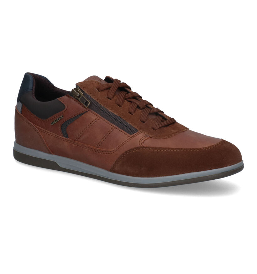 Geox Renan Chaussures basses en Noir en cuir (313676)