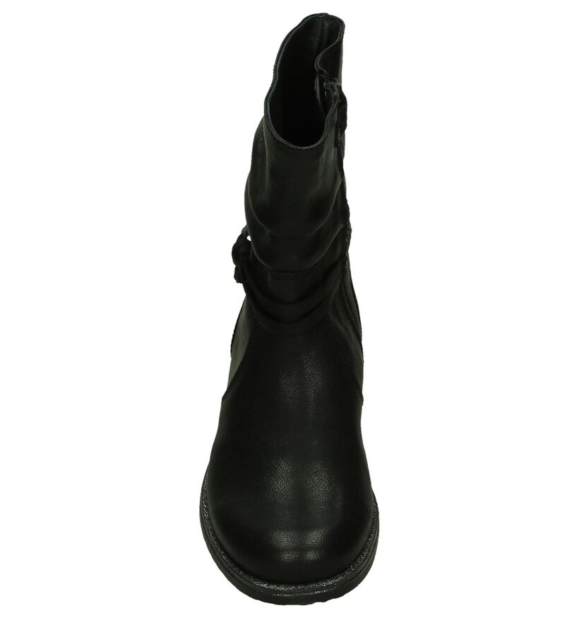 Milo & Mila Bottes basses en Noir en cuir (204660)