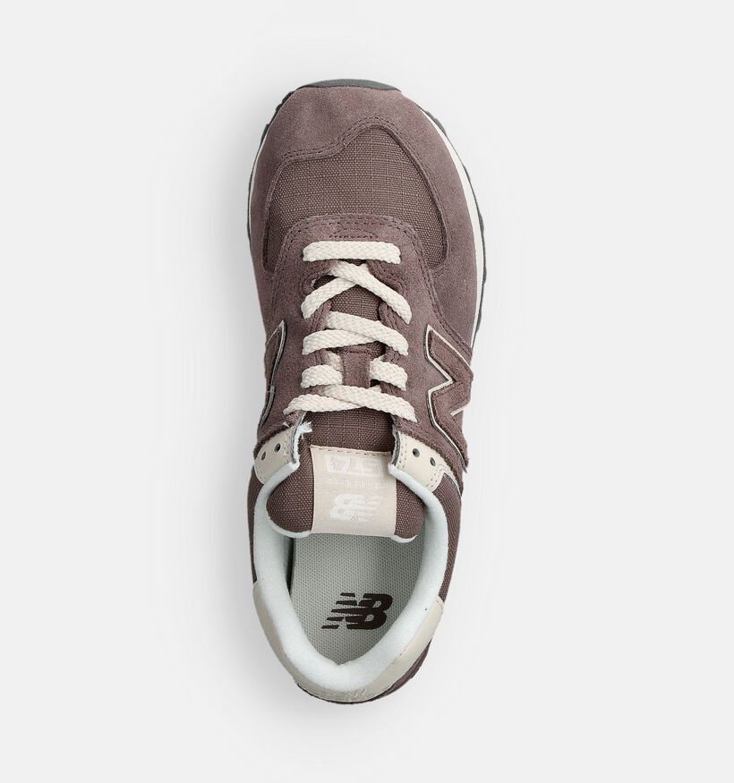 New Balance WL 574 Bruine Sneakers voor dames (358241) - geschikt voor steunzolen