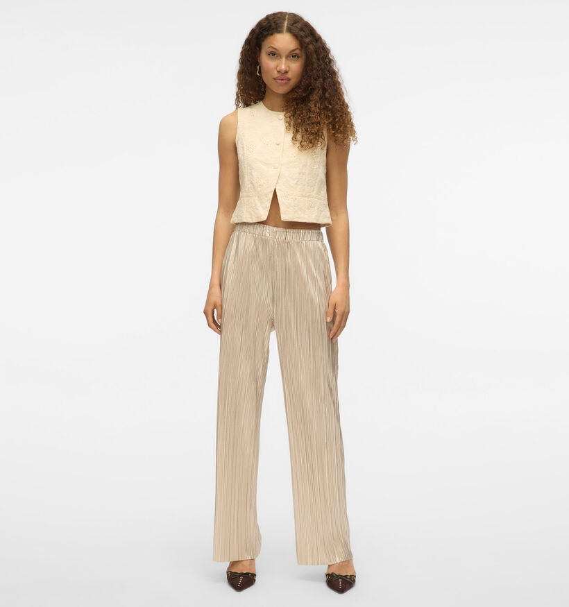Vero Moda Duvi Pantalon large en Argent pour femmes (358777)