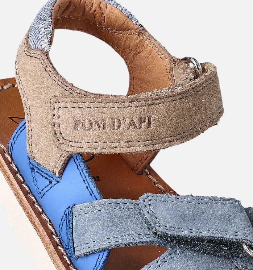 Pom d'Api Waff Jimy Blauwe Sandalen voor jongens (354629)