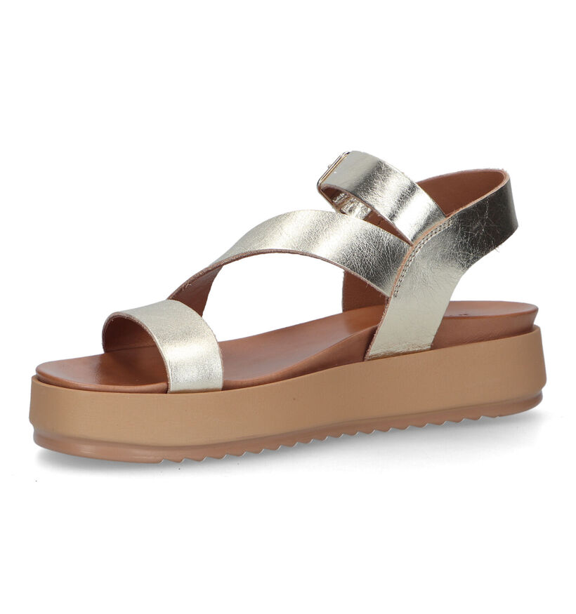 Inuovo Gouden Plateausandalen voor dames (325192)