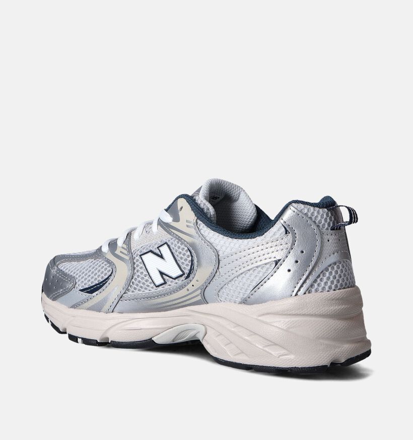 New Balance 530 Baskets en Argent pour filles, garçons (358677) - pour semelles orthopédiques